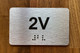 Apartment Number 2V Ada Sign