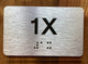 Apartment Number 1X Safety Sign