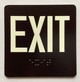 Exit Level Sign Elevator Jamb Plate Safety Sign
