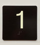 Elevator 1 Sign Elevator Jamb Plate Ada Sign