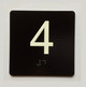 Elevator 4 Sign Elevator Jamb Plate Ada Sign