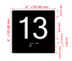 Elevator 13 Sign Elevator Jamb Plate Sign