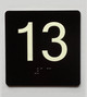 Elevator 13 Sign Elevator Jamb Plate Safety Sign