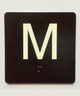 M 4X4 Sign with Raised Letters & Grade 2 Safety Sign