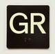 GR Sign with Raised Letters Compliance Sign