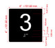 3 Sign with Raised Letters Safety Sign