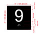 9 Sign with Raised Letters Hpd Sign