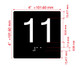 11 Sign with Raised Letters Hpd Sign