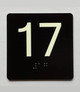 17 Sign with Raised Letters Safety Sign