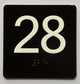 28 Sign with Raised Letters Ada Sign
