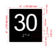 30 Sign with Raised Letters Hpd Sign