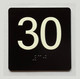 30 Sign with Raised Letters Compliance Sign