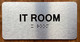 IT Room Ada Sign