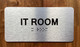 IT Room Compliance  Sign