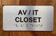 Av / It Room Sign with Raised Letters Compliance Sign