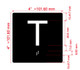T Sign Elevator Jamb Plate Hpd Sign