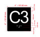C3 Sign Elevator Jamb Plate Hpd Sign