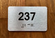 Apartment number 237 Ada Sign