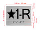 Star 1-R Elevator Jamb Plate Hpd Sign