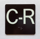 C-R Elevator Jamb Plate Hpd Sign