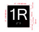 1R Elevator Jamb Plate Hpd Sign