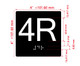 4R Elevator Jamb Plate Hpd Sign