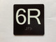 6R Elevator Jamb Plate Compliance Sign