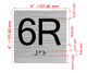 6R Elevator Jamb Plate Hpd Sign