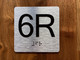 6R Elevator Jamb Plate Compliance Sign