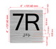 7R Elevator Jamb Plate Hpd Sign
