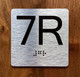 7R Elevator Jamb Plate Safety Sign