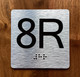8R Elevator Jamb Plate Safety Sign