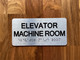 Elevator Machine Room Compliance Sign