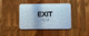 Exit With Sign with Raised Letters Ada Sign
