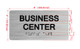 Business Center With Sign with Raised Letters Hpd Sign
