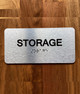 Storage With Sign with Raised Letters Safety Sign