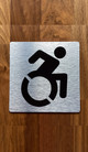 Accessible Symbol With Sign with Raised Letters Ada Sign