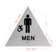 Men Restroom Accessible With Sign with Raised Letters Ada Sign