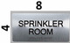 Sprinkler Room  -Tactile Touch Braille  Back