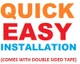 Holes or  adhesive Signs