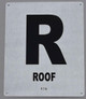ROOF Floor Number - Tactile Touch Braille