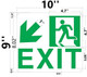 Sign Exit Arrow Left Down