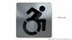 Sign ADA International Symbol of Accessibility ISA