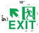Exit  Signage-UP Left -Adhesive  Signage !!
