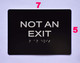 NOT an EXIT  Black ,