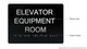 Frame  Elevator Equipment Room Black