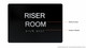 Sign Riser Room  -Black,