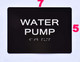 Water Pump  -Black,