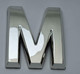 1 PCS - Apartment Number  Signage/Mailbox Number  Signage, Door Number  Signage. Letter M ,3D