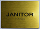 Janitor  Signage - ,